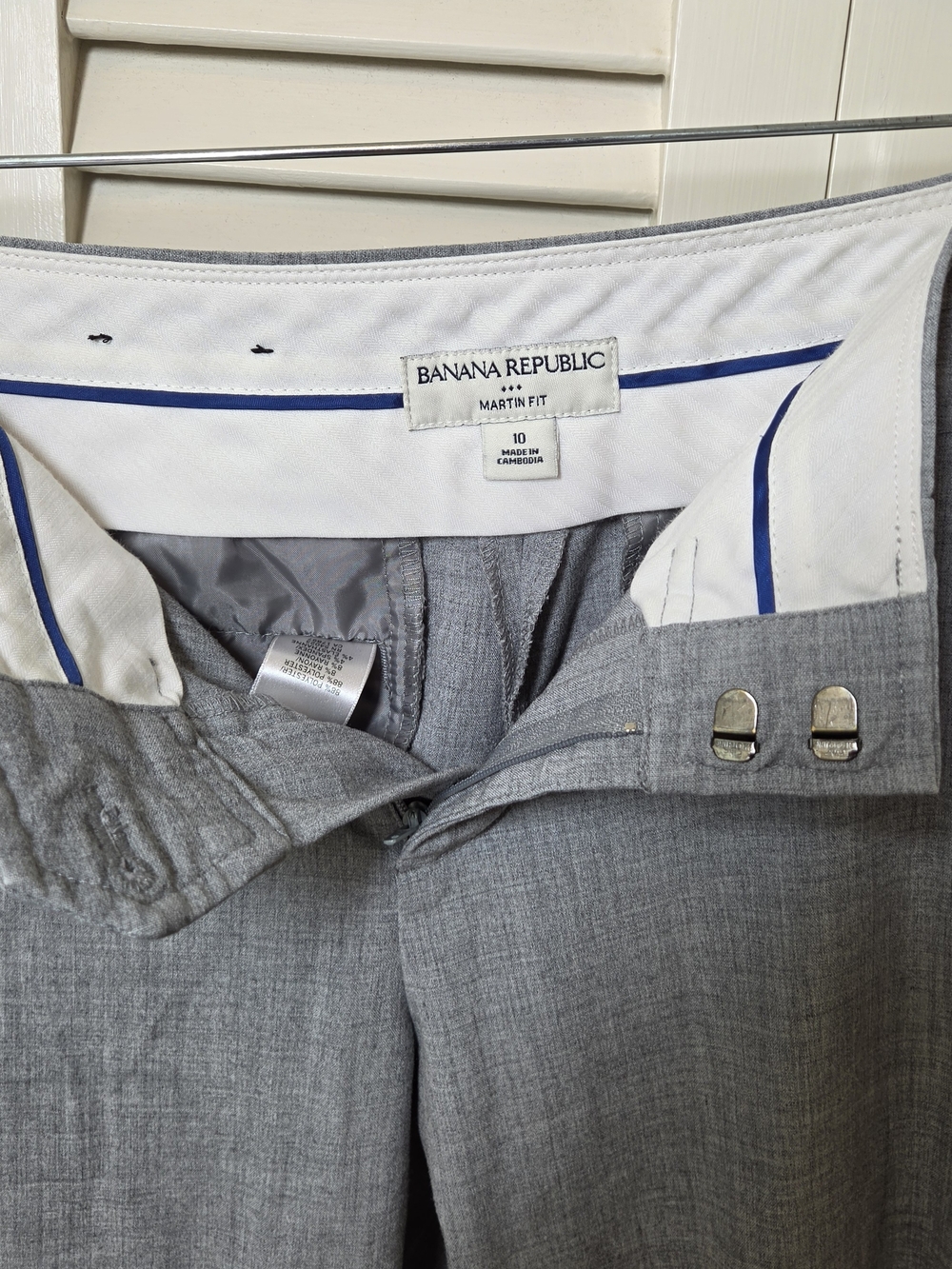 Banana Republic Martin Fit Gray Dress Pants